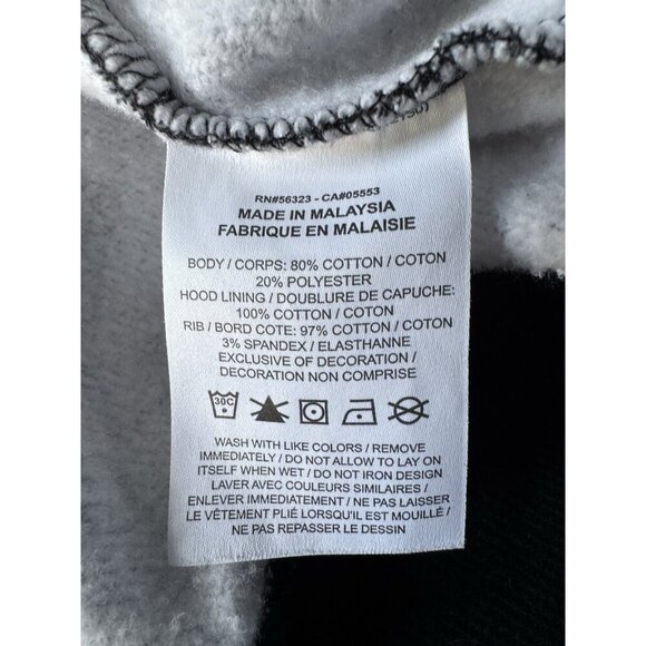 Nike Jordan Flight Print Allover Hoodie Women's Sz 1X Black/White DV1417-010 - Picture 6 of 10